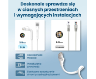 ExtraLink Kat.6A U/FTP 10m 1Gbps Patchcord LAN miedź skrętka kątowy - 1543890 - zdjęcie 13